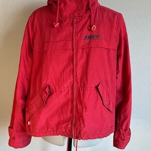 Red Roxy Hooded Jacket